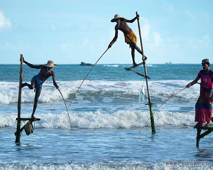斯里兰卡渔民的精彩生活——高跷钓鱼