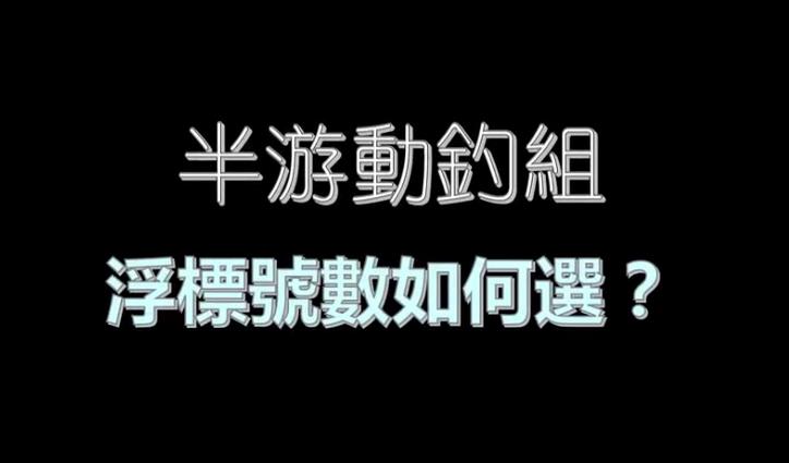 磯釣入門：浮標（波）號數如何選？